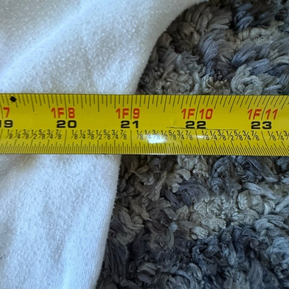 Floral Print White Short Sleeve Top - Size M - Picture 4 of 5